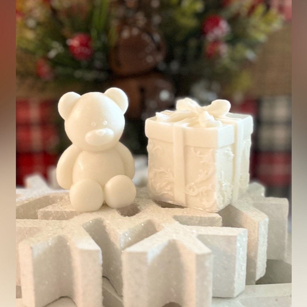 Handmade Decorative Soap Teddy Bear and Christmas Gift Soaps 🎄🎁